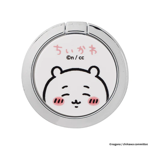 ちいかわ iFace Finger Ring Holder フラットタイプ（ちいかわ/アップ）