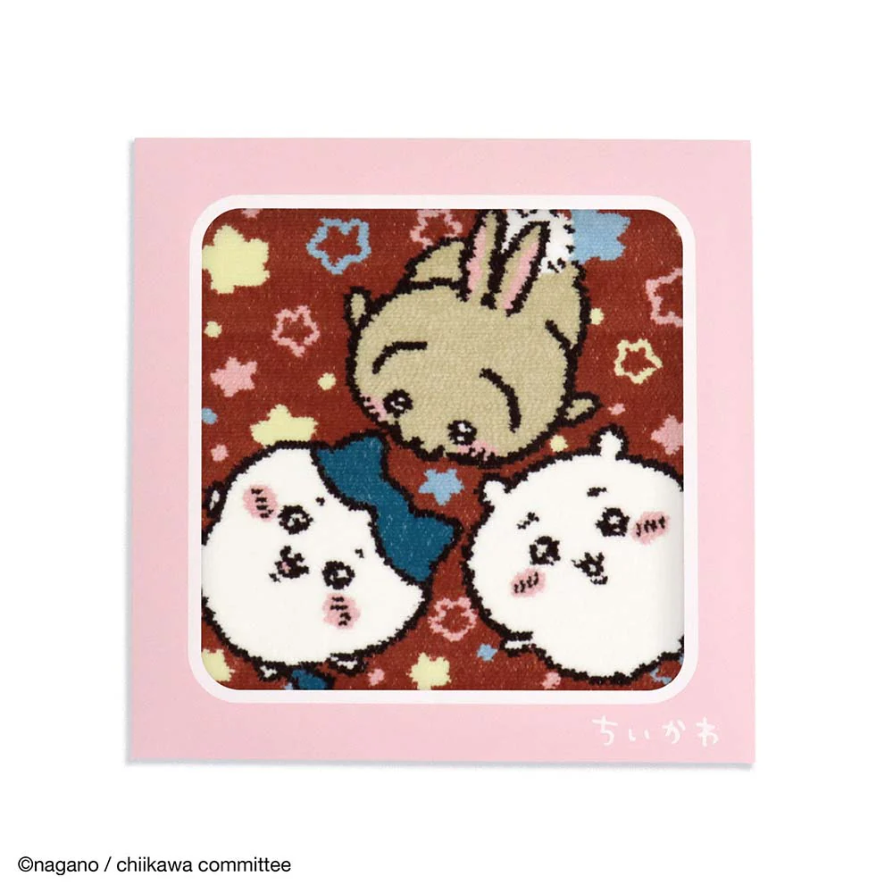 ちいかわ シェニール織タオルハンカチ（キラキラ ピンク） - Image 3