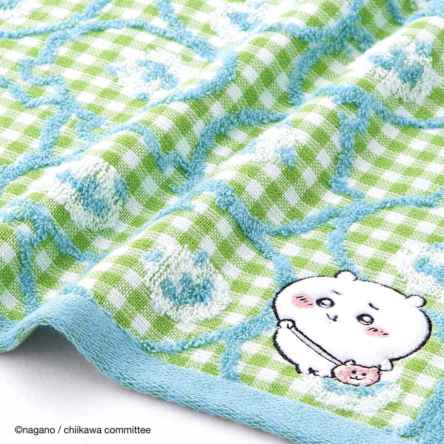 ちいかわ フェイスタオル（ポシェット グリーン） - Image 3