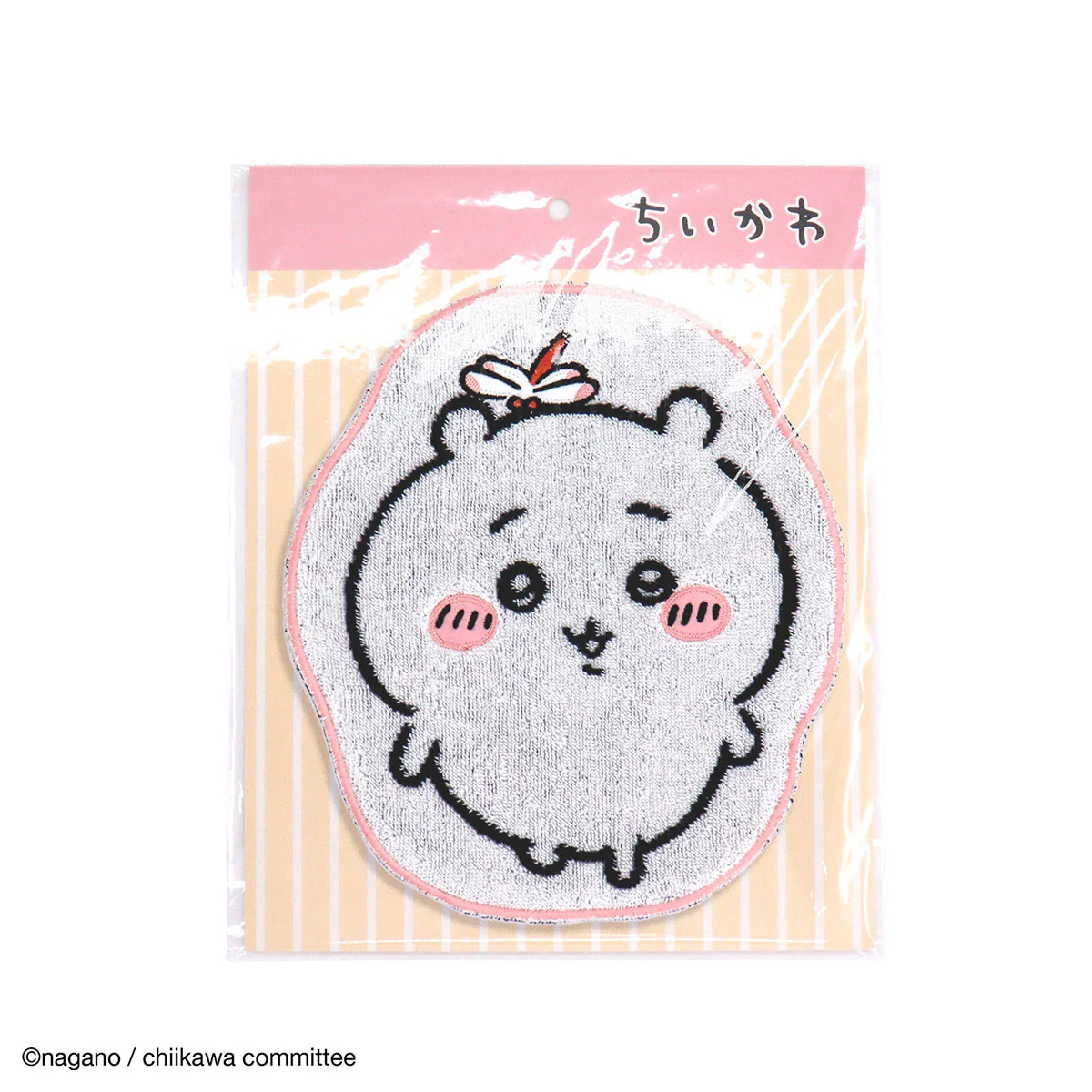ちいかわ ダイカットタオルハンカチ(ピンク)