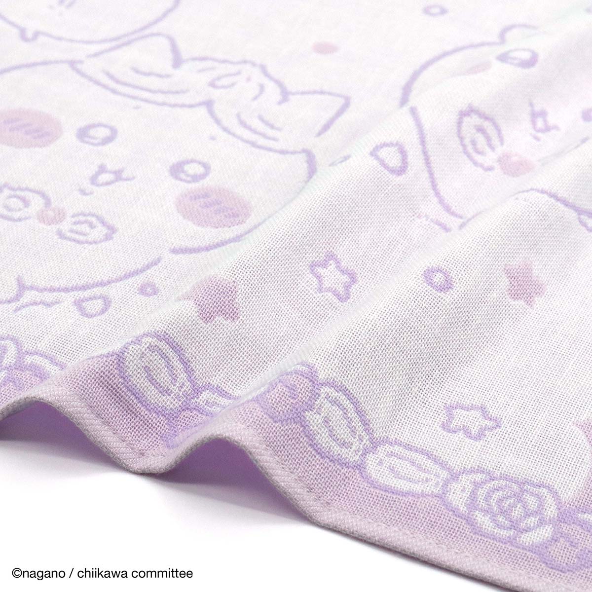 ちいかわ ウォッシュタオル(ほのぼの パープル) - Image 3