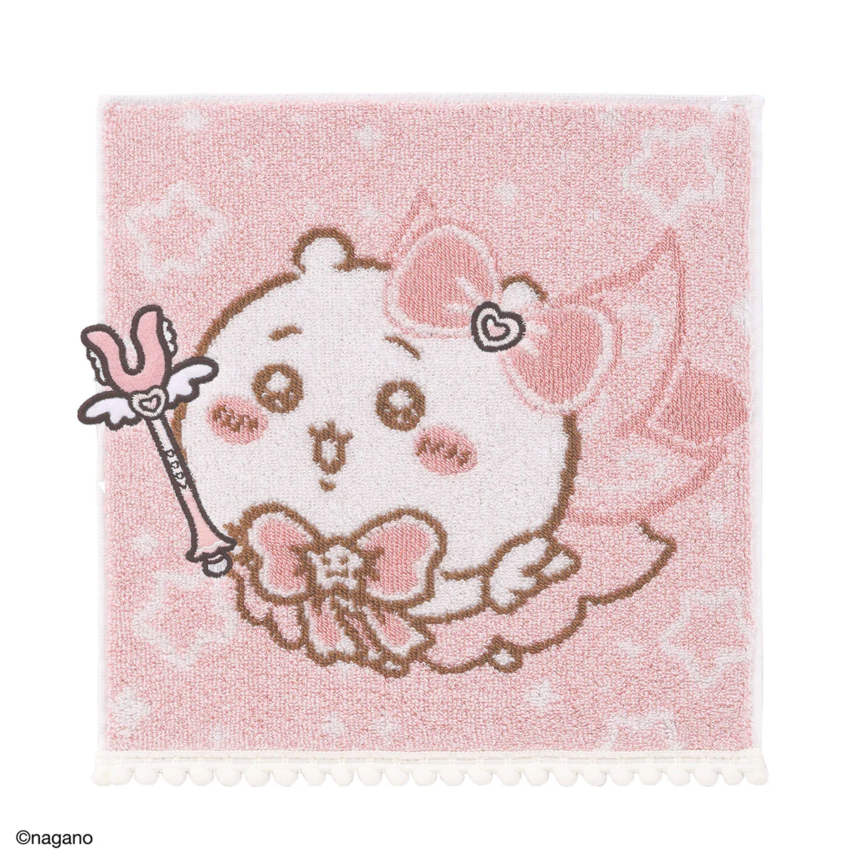ちいかわ まじかるちいかわ タオルハンカチ（なんとかなれー・ピンク）