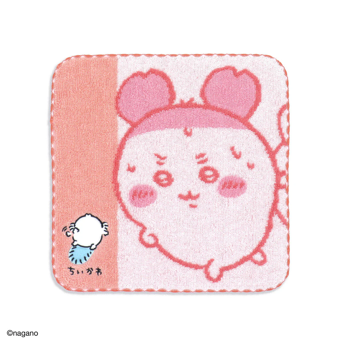 ちいかわ タオルハンカチ（運んでる・ピンク）