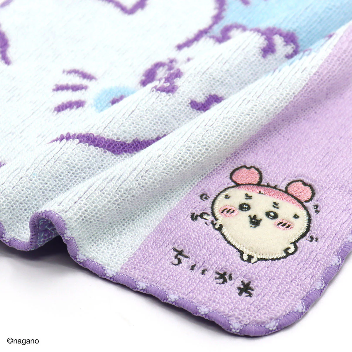 ちいかわ タオルハンカチ（運んでる・パープル） - Image 6