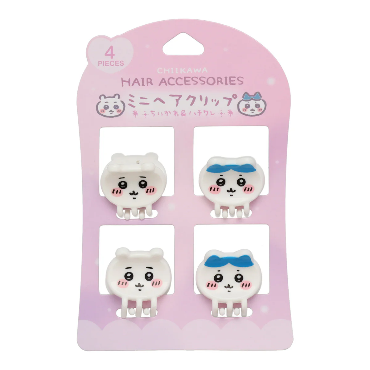 ちいかわ ミニヘアクリップ4P（ちいかわ＆ハチワレ） - Image 3