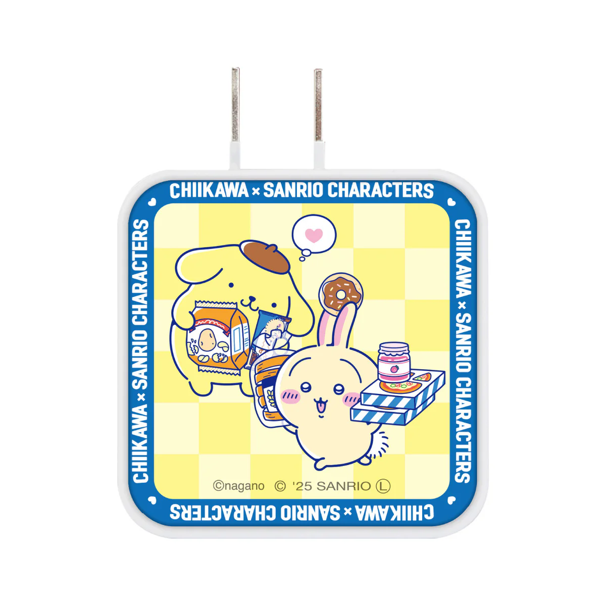 ちいかわ×サンリオキャラクターズ スーパーマーケットなUSB/USB Type-C ACアダプタ(うさぎ&ポムポムプリン) - Image 3