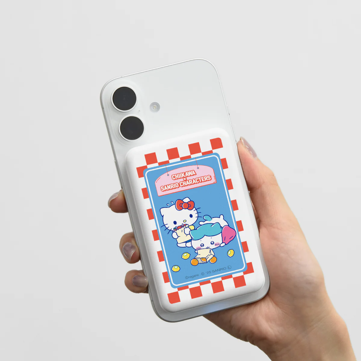 ちいかわ×サンリオキャラクターズ スーパーマーケットなMagSafe対応 ワイヤレスリチウム充電器 5000mAh(ハチワレ&ハローキティ) - Image 2