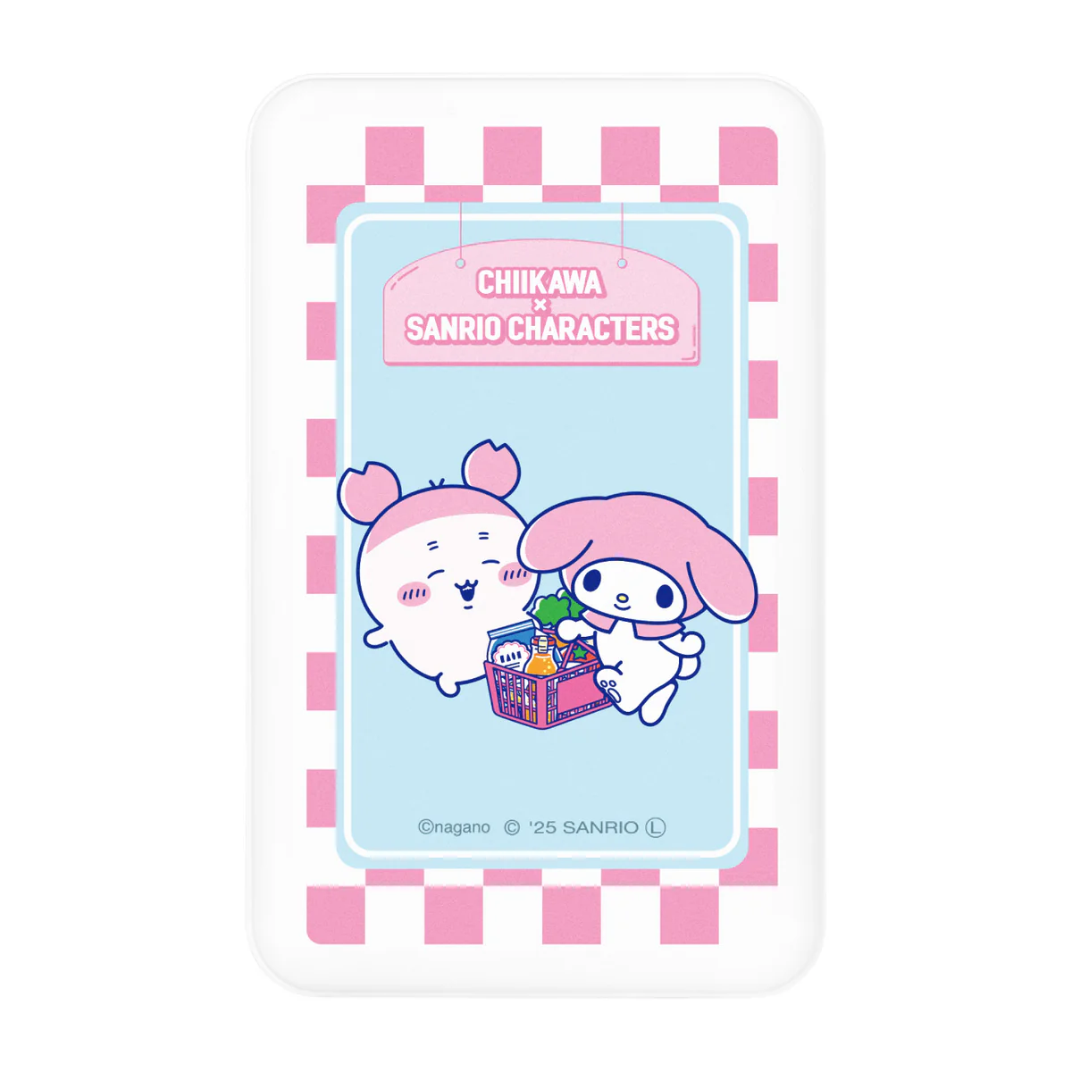 ちいかわ×サンリオキャラクターズ スーパーマーケットなMagSafe対応 ワイヤレスリチウム充電器 5000mAh(古本屋&マイメロディ)