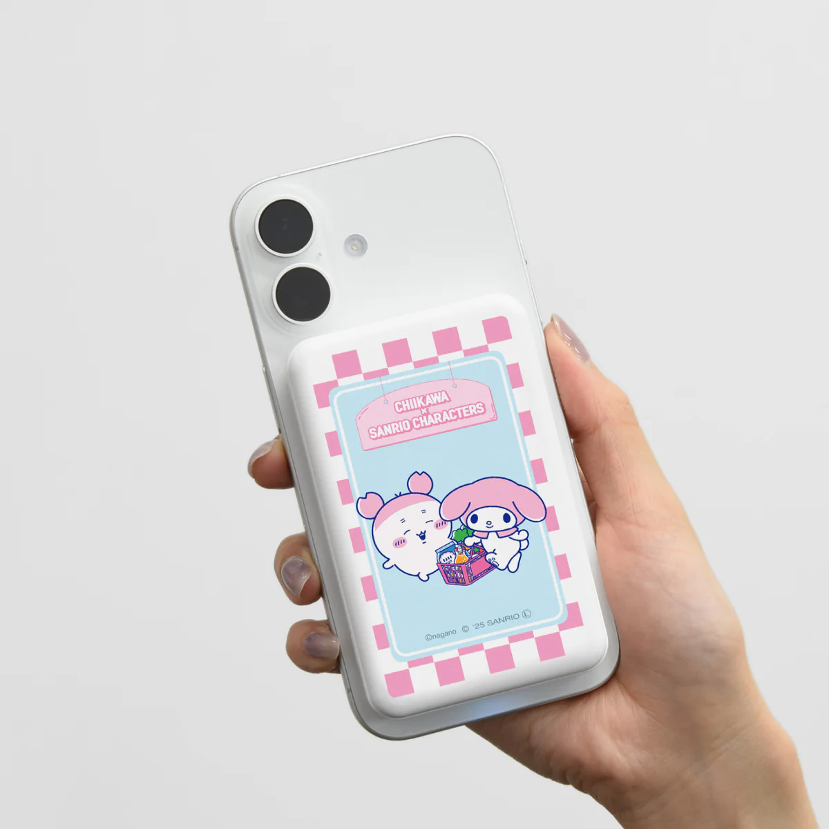 ちいかわ×サンリオキャラクターズ スーパーマーケットなMagSafe対応 ワイヤレスリチウム充電器 5000mAh(古本屋&マイメロディ) - Image 2