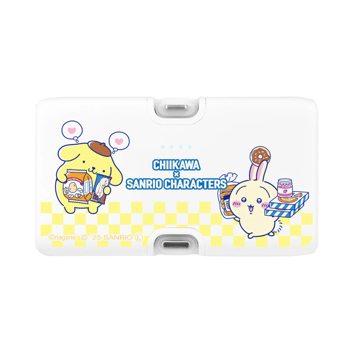 ちいかわ×サンリオキャラクターズ スーパーマーケットなLightning/Type-Cコネクタ付き リチウムイオン充電器 4000mAh(うさぎ&ポムポムプリン) - Image 4