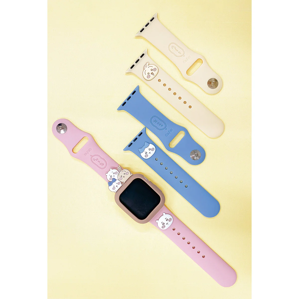ちいかわ Apple Watch 41/40/38mm対応 シリコンバンド(ハチワレ) - Image 2