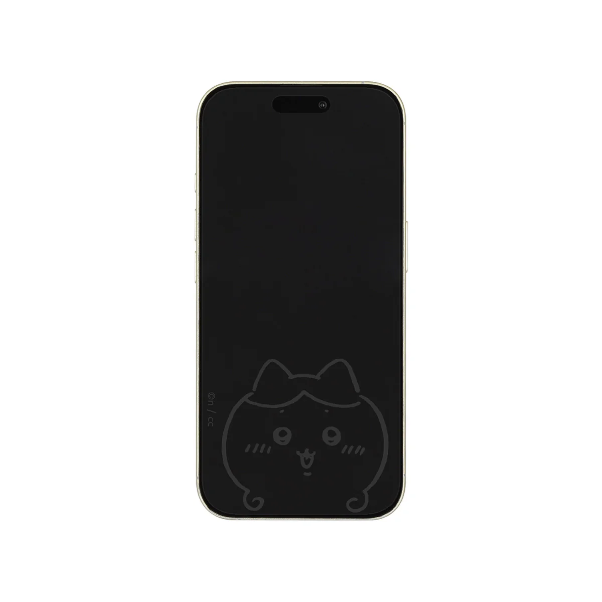 ちいかわ iPhone 16/15/15Pro/14/14Pro/13/13Pro対応 ガラススクリーンプロテクター（ハチワレ）