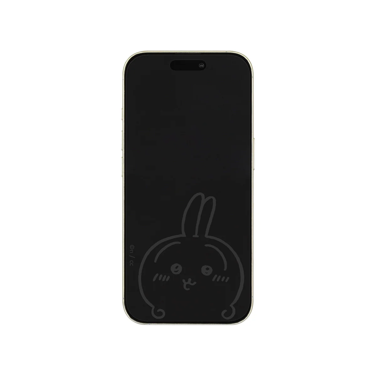 ちいかわ iPhone 16/15/15Pro/14/14Pro/13/13Pro対応 ガラススクリーンプロテクター（うさぎ）