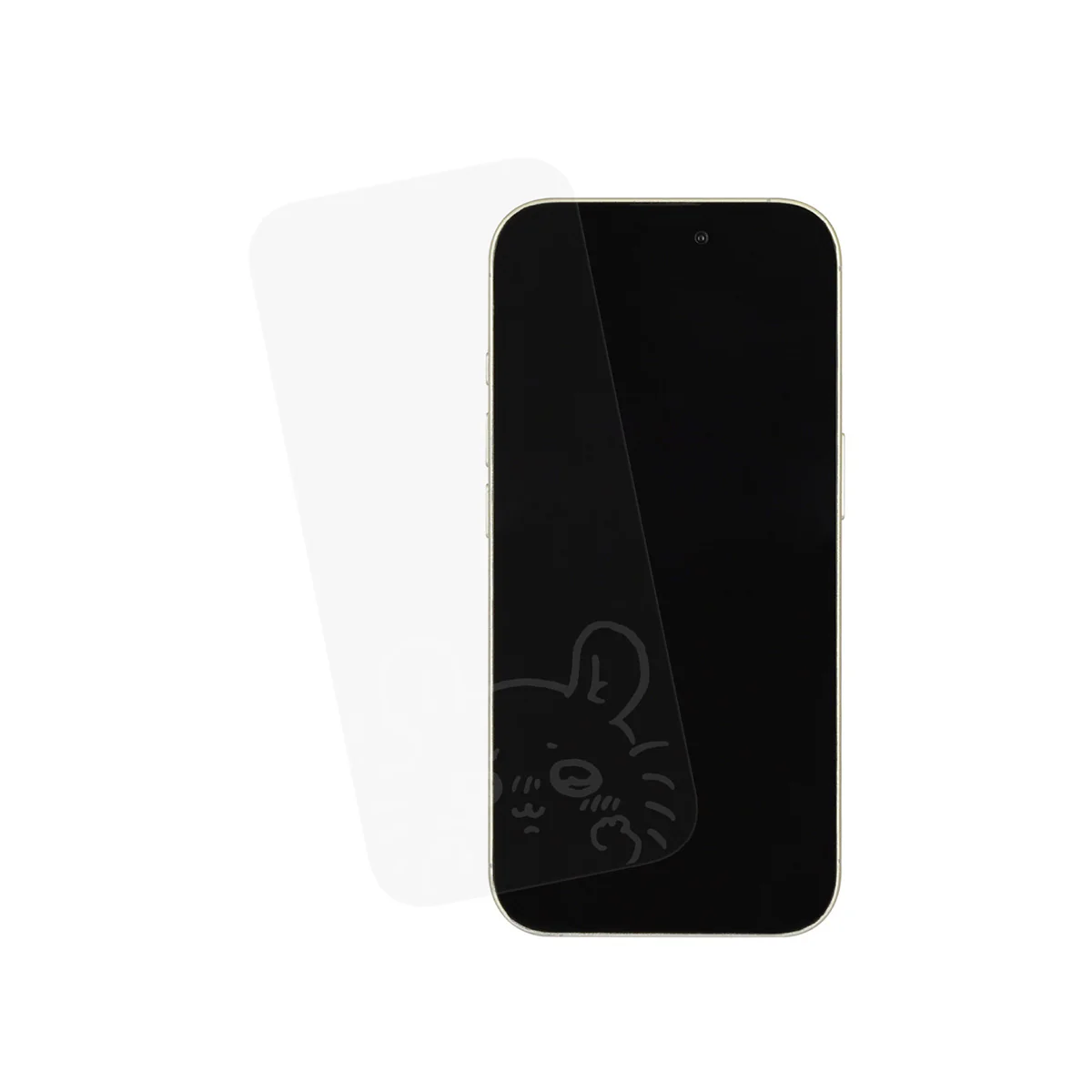 ちいかわ iPhone 16/15/15Pro/14/14Pro/13/13Pro対応 ガラススクリーンプロテクター(モモンガ) - Image 3