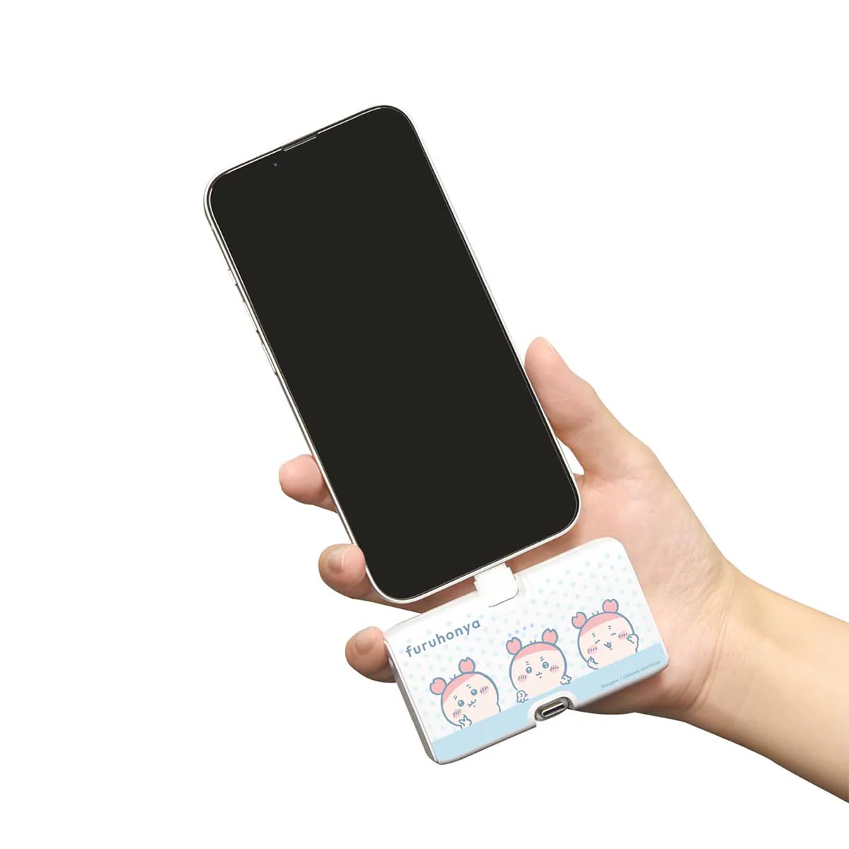 ちいかわ Lightning/Type-Cコネクタ付き リチウムイオン充電器（古本屋） - Image 2