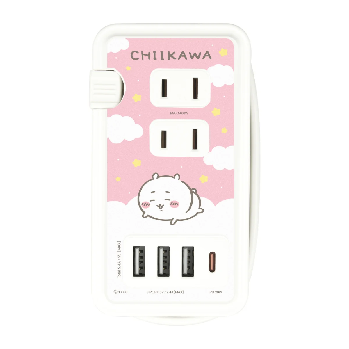 ちいかわ USB/USB Type-Cポート付きACタップ（ちいかわ）