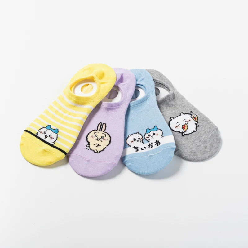 ちいかわ ココピタ スニーカー丈（2人無地柄） - Image 2