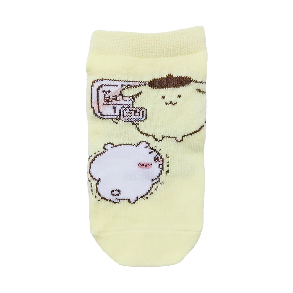 ちいかわ×サンリオキャラクターズ スニーカーソックス（ちいかわ＆ポムポムプリン） キッズ用