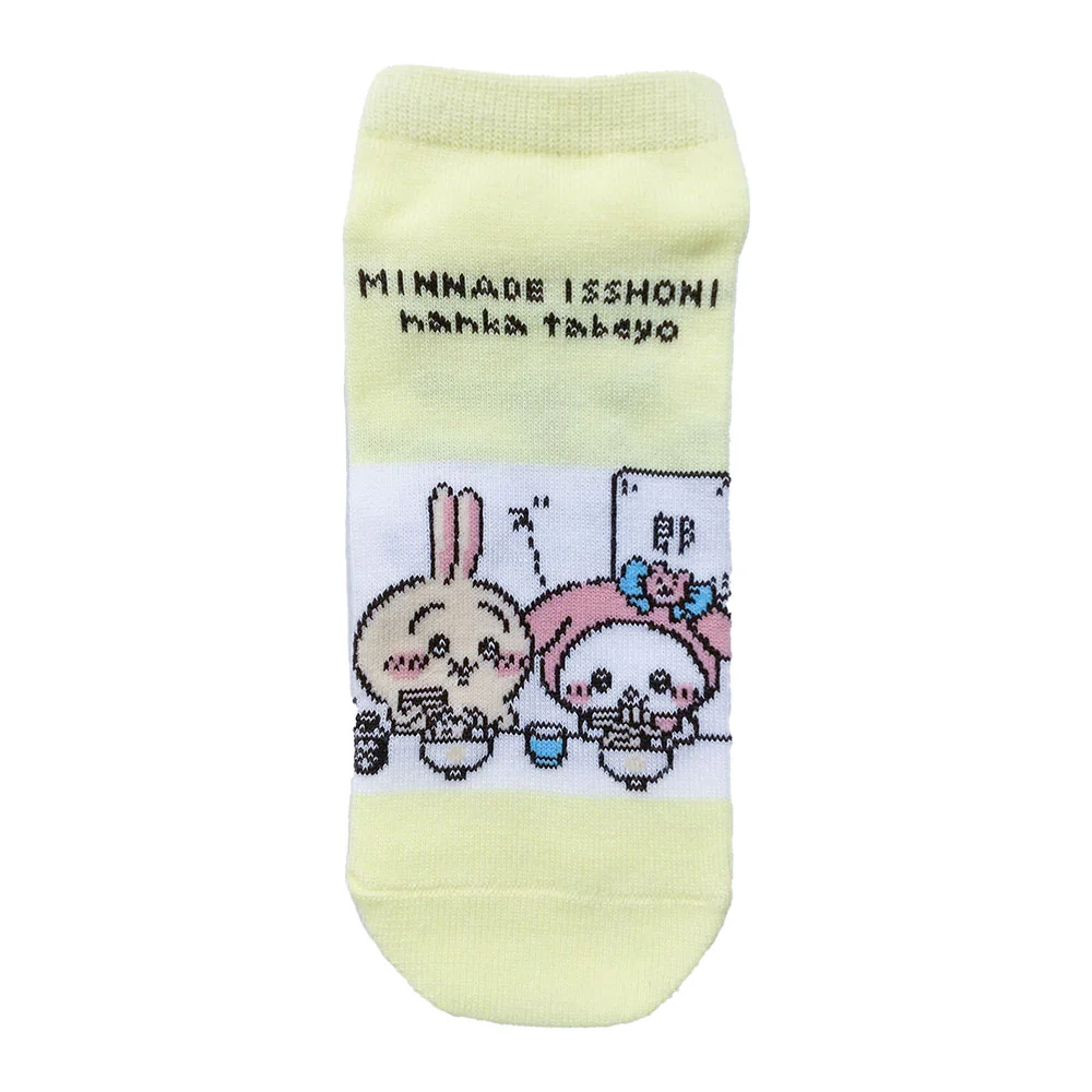 ちいかわ×サンリオキャラクターズ スニーカーソックス（うさぎ＆マイメロディ） レディース