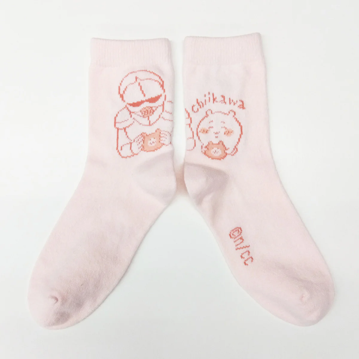 ちいかわ ルームソックス 2Pセット(ちいかわ オフホワイト・ピンク) レディース用 - Image 4