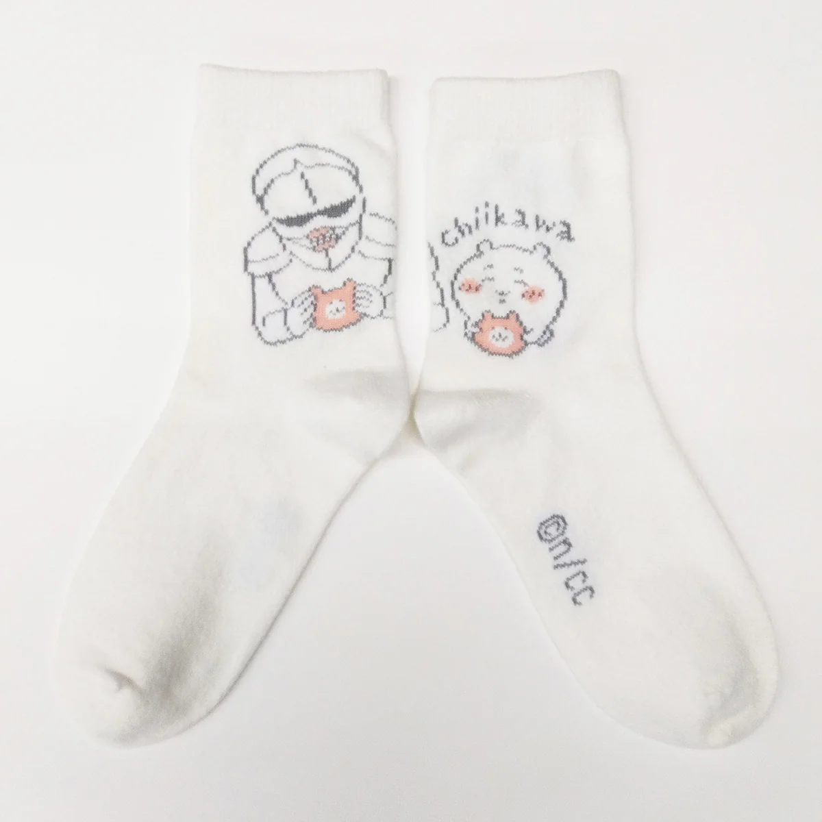 ちいかわ ルームソックス 2Pセット(ちいかわ オフホワイト・ピンク) レディース用 - Image 5