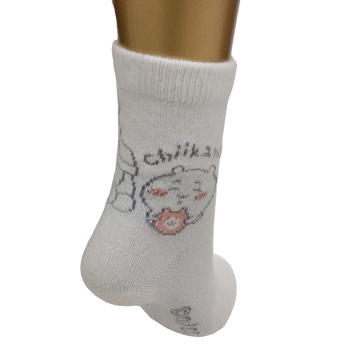 ちいかわ ルームソックス 2Pセット(ちいかわ オフホワイト・ピンク) レディース用 - Image 7