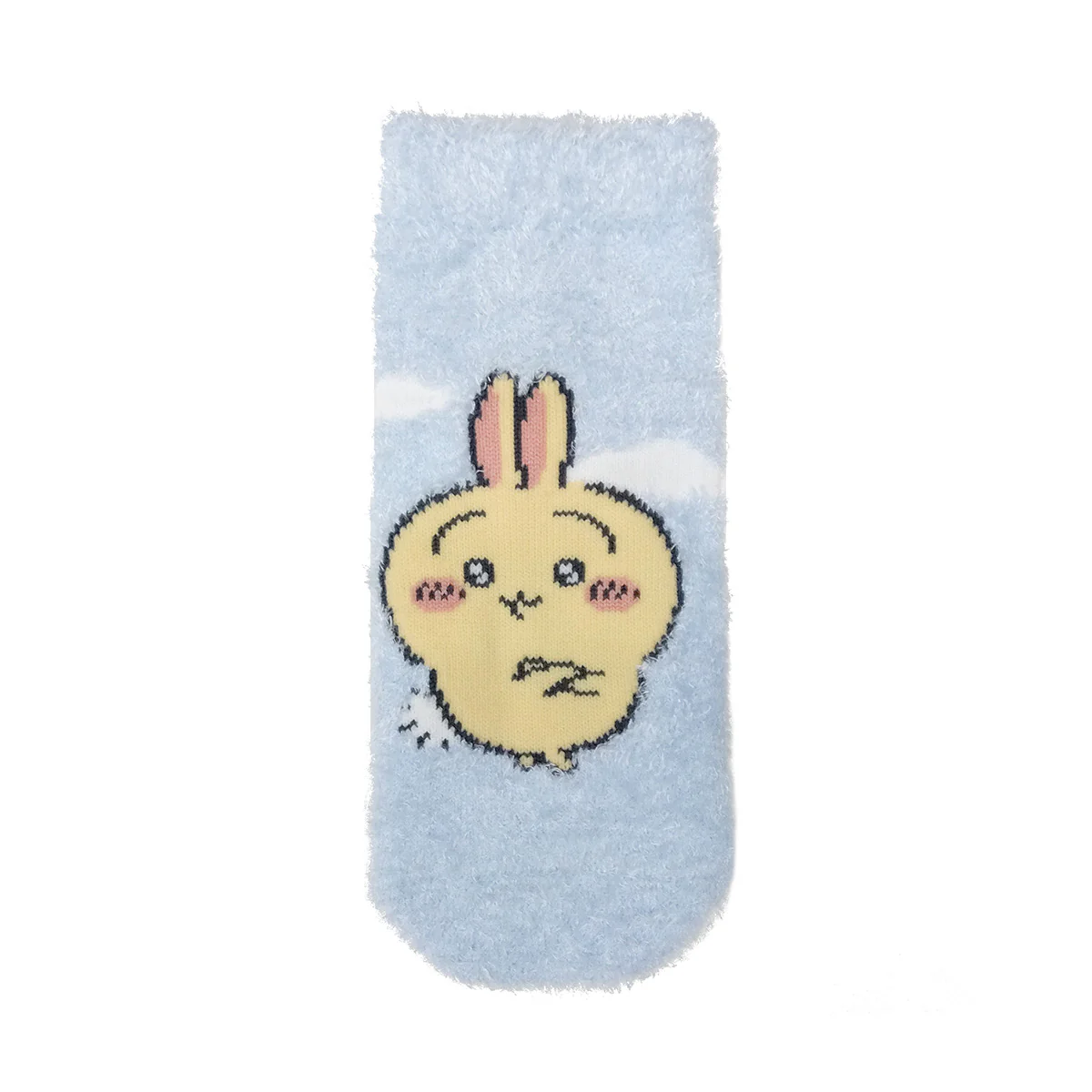 ちいかわ もこもこスニーカー丈ソックス(うさぎ腕組み サックス) キッズ用 - Image 3