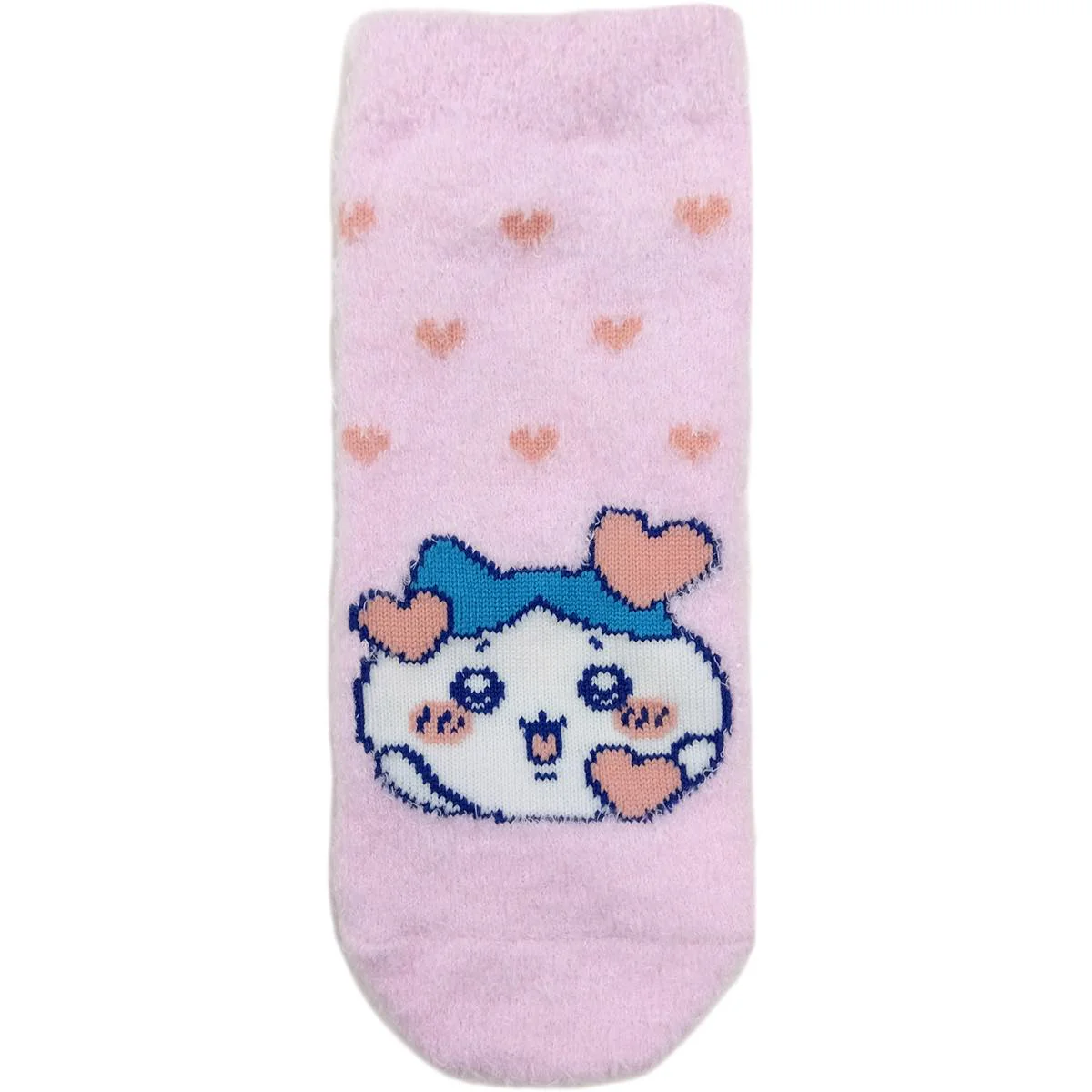 ちいかわ もこもこスニーカーソックス（ハチワレハート） レディース用