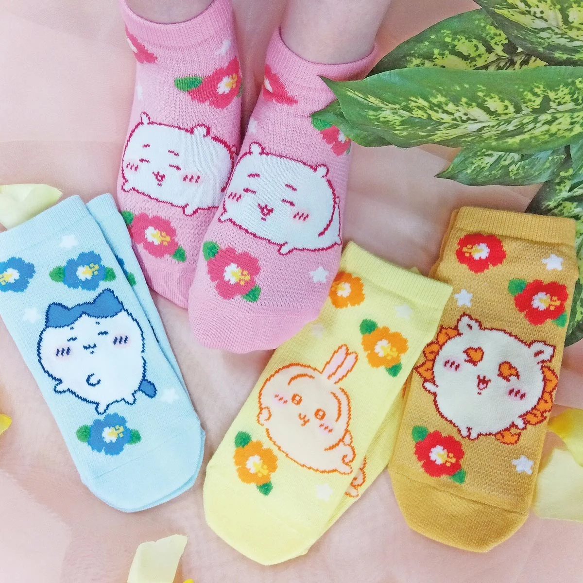 ちいかわ メッシュスニーカー丈ソックス（ハチワレ・アロハ） - Image 4