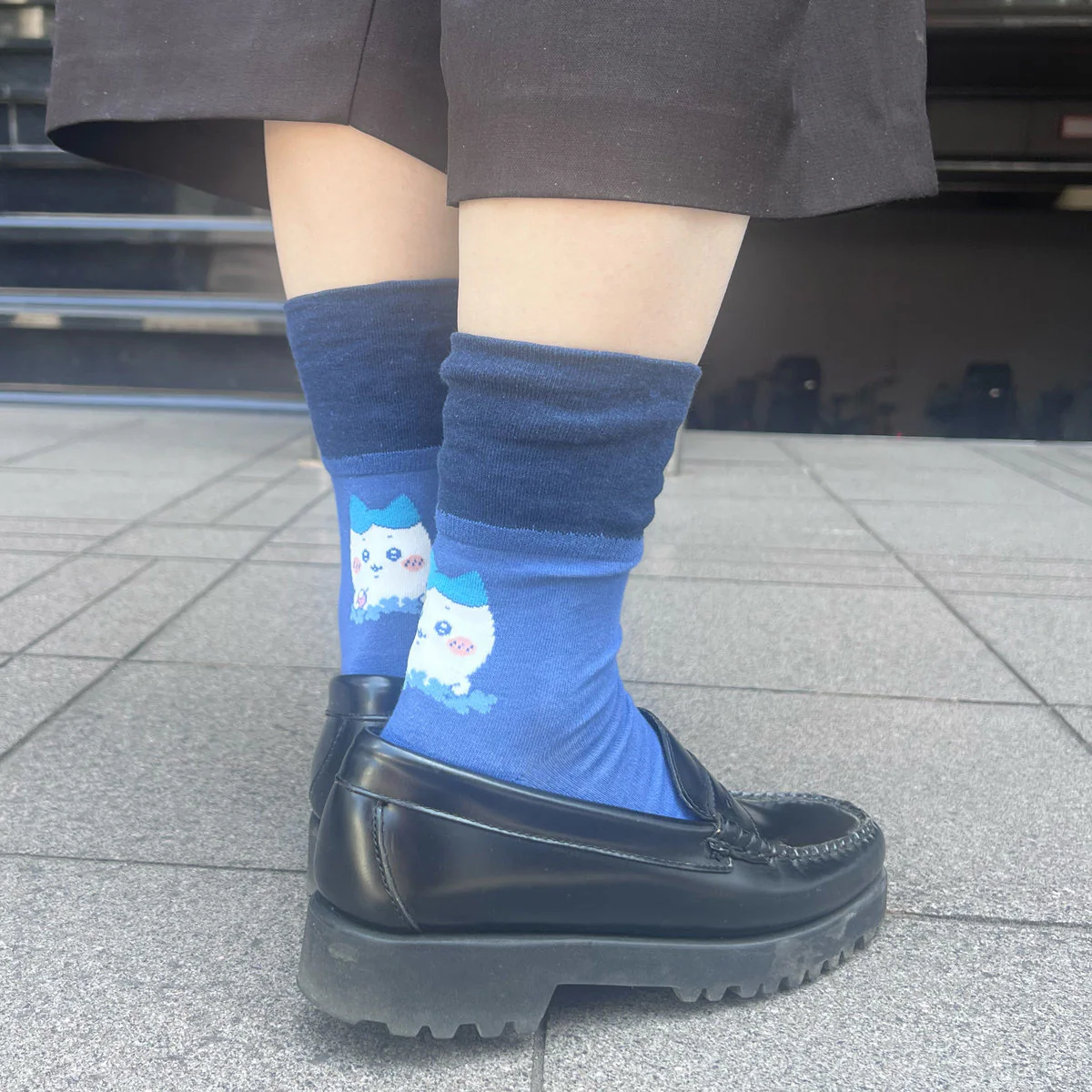 ちいかわ 折返しクルーソックス(ハチワレ)レディース用 - Image 7