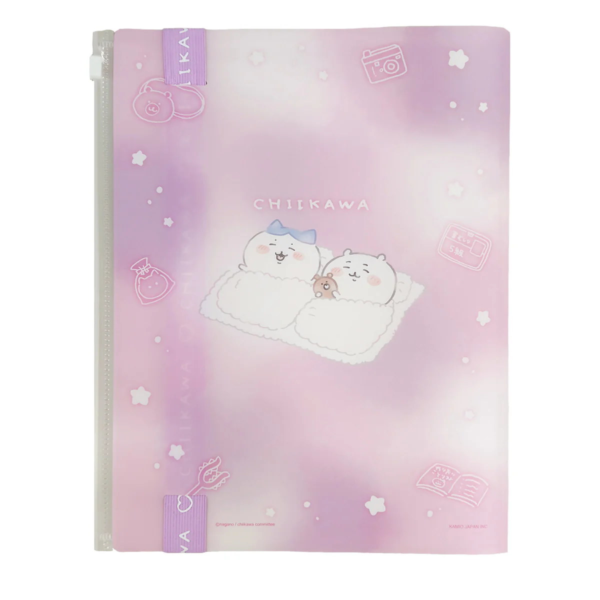 ちいかわ ロゴテープ付き6Pクリアファイル(ふわふわおやすみ) - Image 4
