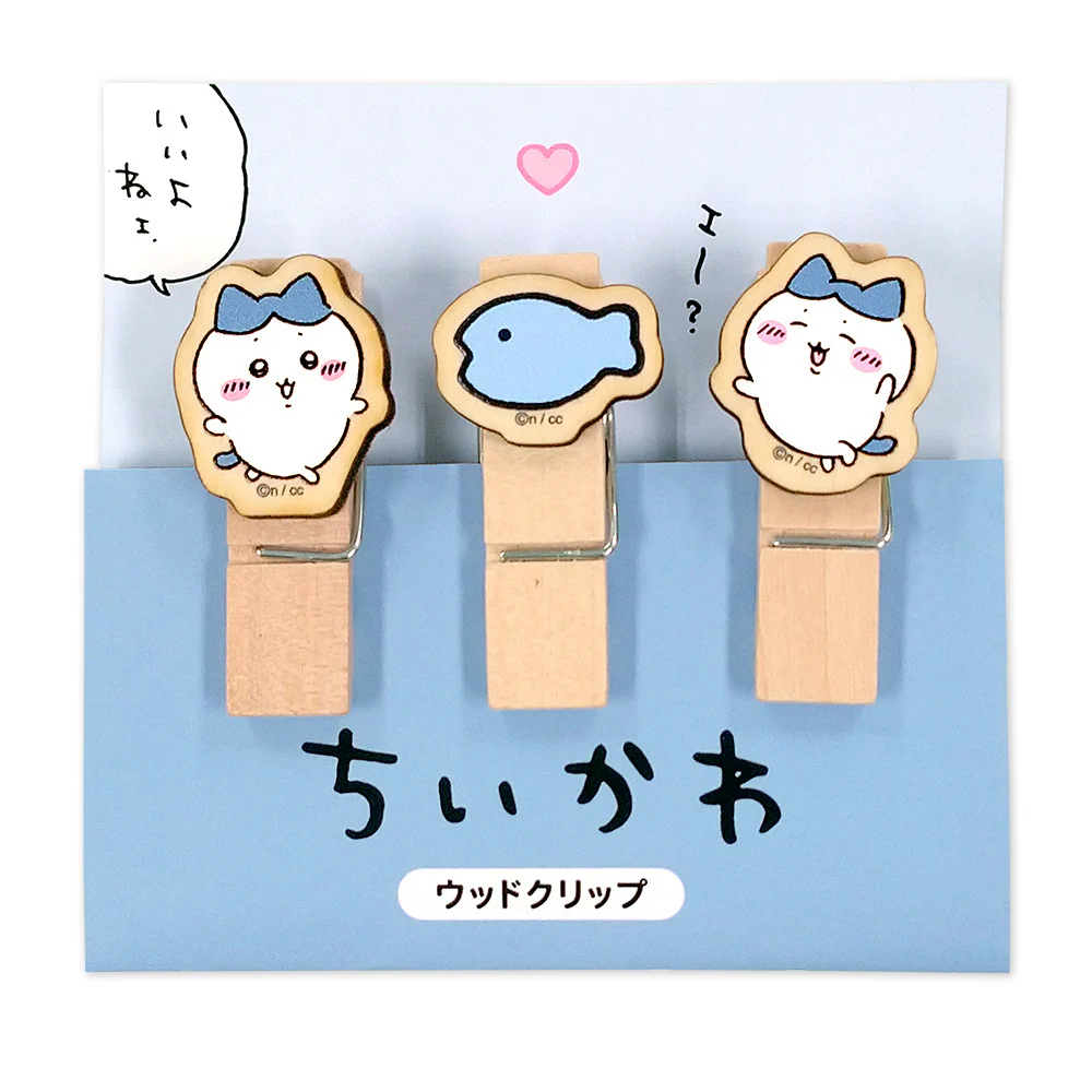 ちいかわ ウッドクリップ(ハチワレ) - Image 4
