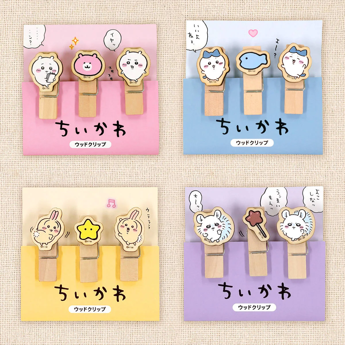ちいかわ ウッドクリップ（モモンガ） - Image 2