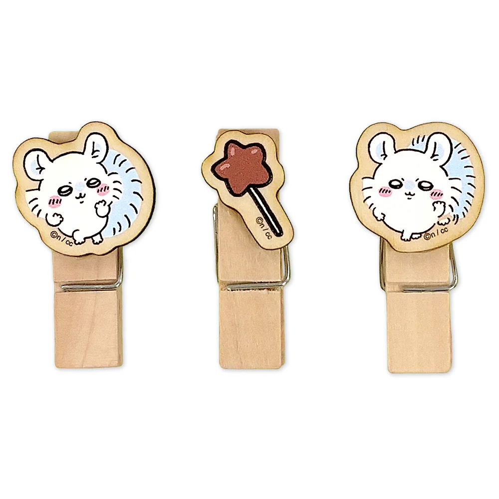 ちいかわ ウッドクリップ（モモンガ） - Image 3