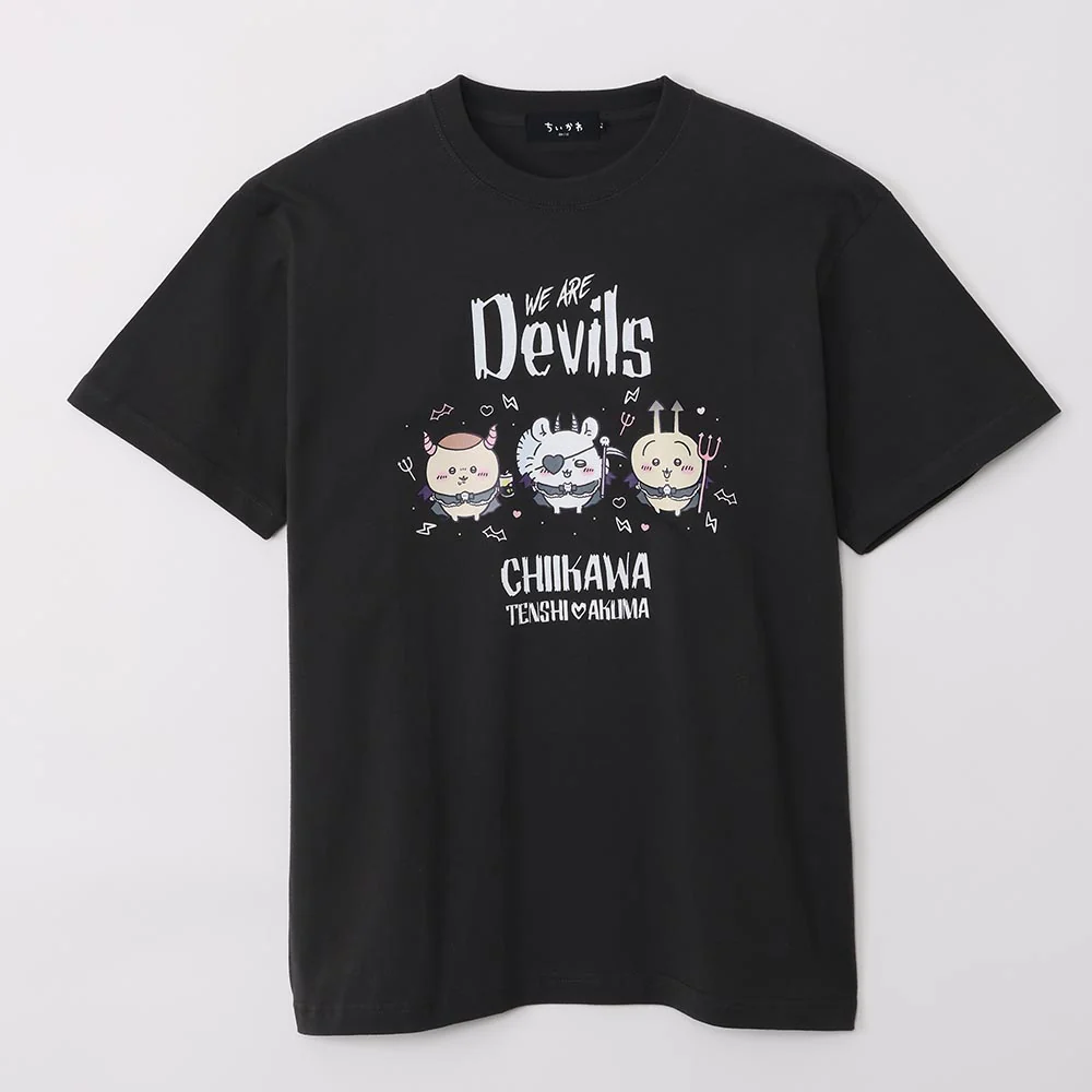 ちいかわ てんし♡あくま Tシャツ(WE ARE DEVILS スミ) - Image 4