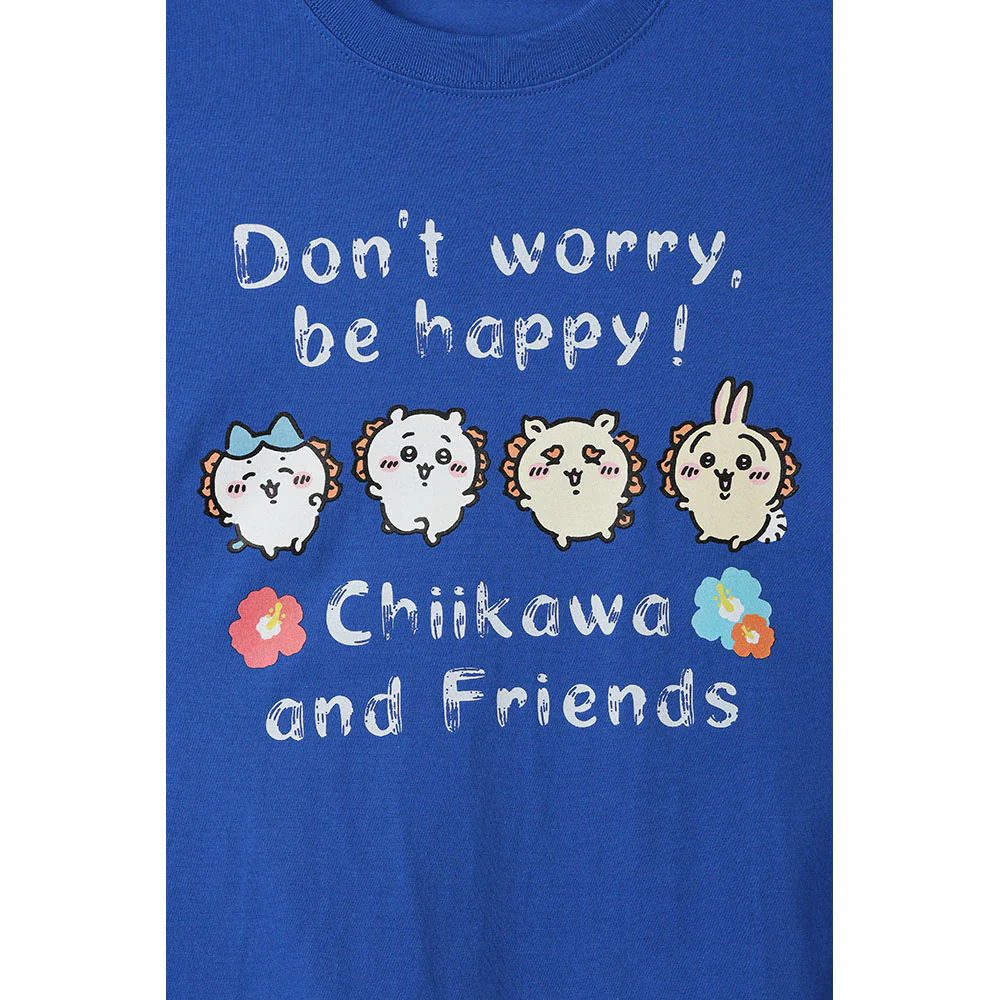 ちいかわ シーサー祭り!!! Tシャツ ちいかわフレンズ ブルー - Image 3