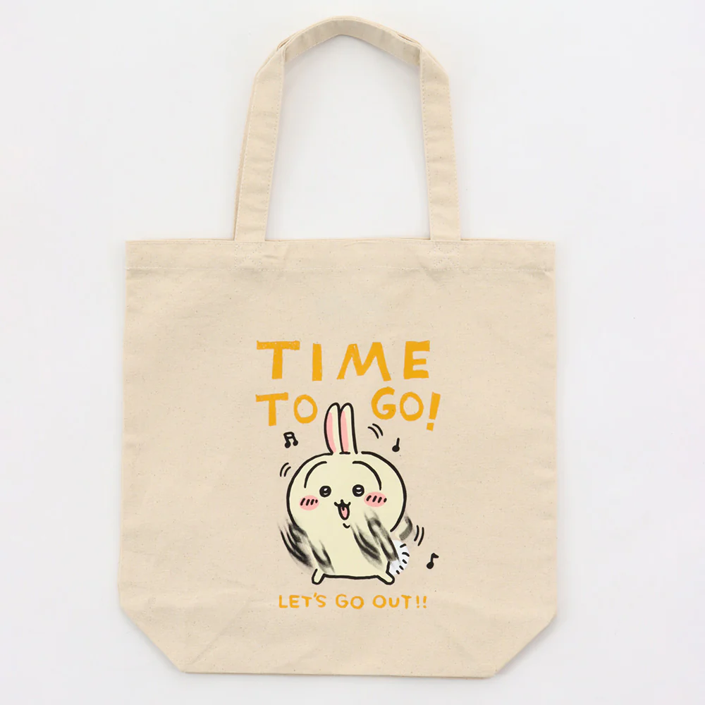 ちいかわ お出かけ楽しみ！な トートバッグ おでかけうさぎ ナチュラル