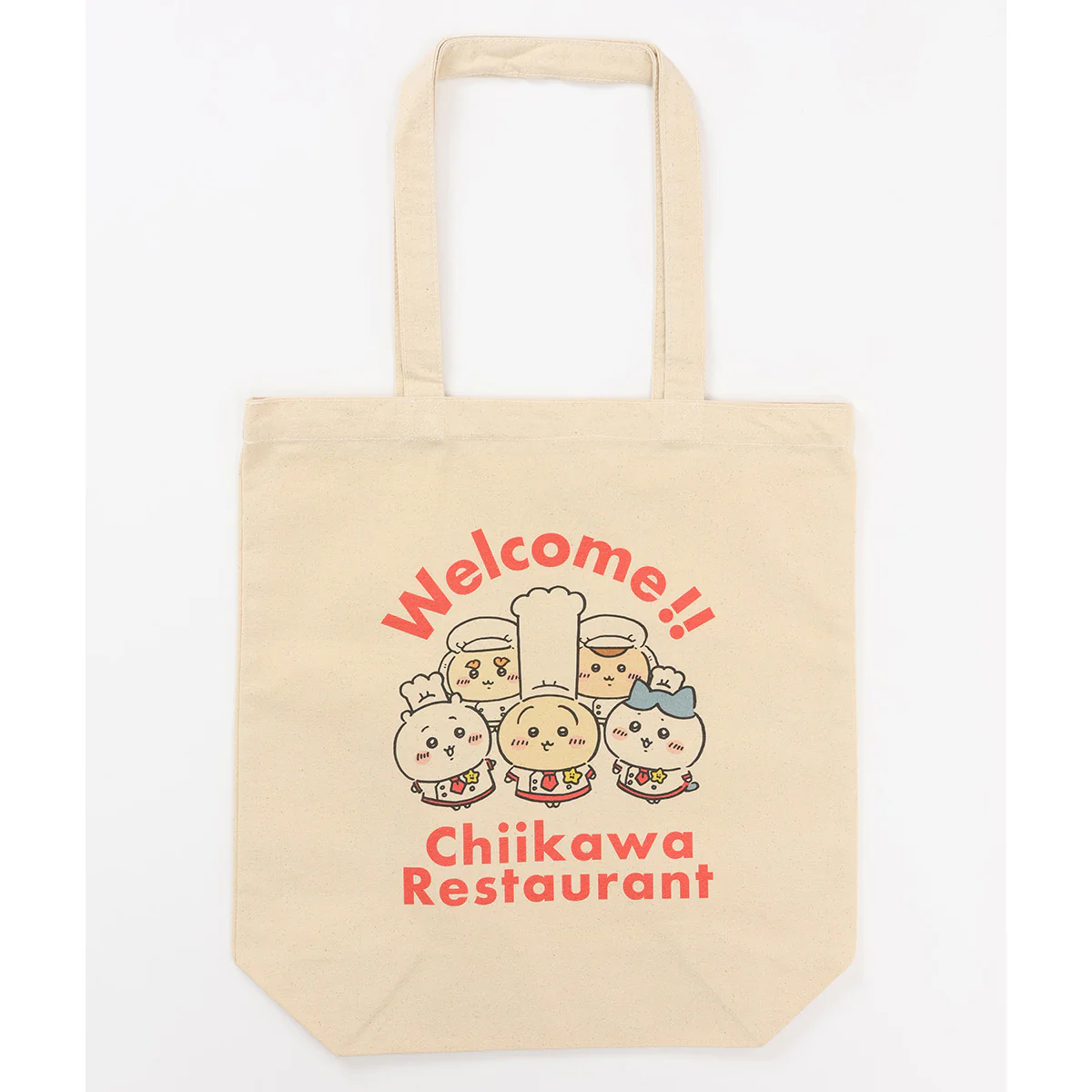 ちいかわ ちいかわレストラン トートバッグ Welcome ナチュラル