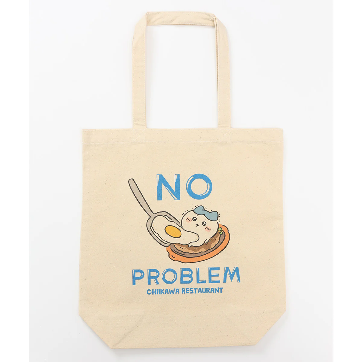 ちいかわ ちいかわレストラン トートバッグ NO PROBLEM ナチュラル
