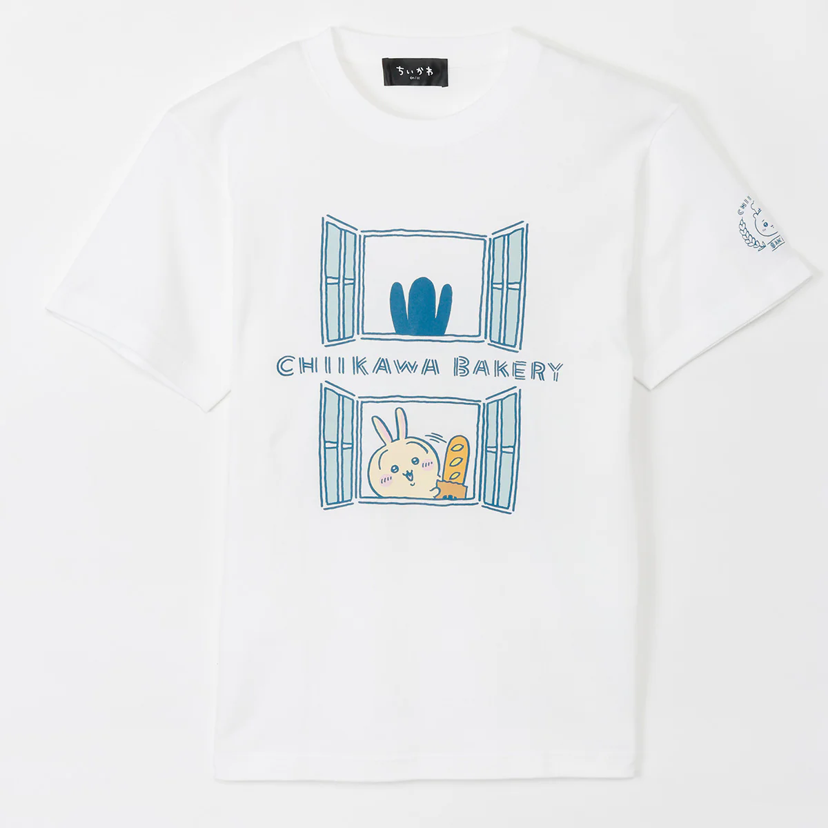 ちいかわ ちいかわベーカリー Tシャツ 窓からチラッと ホワイト