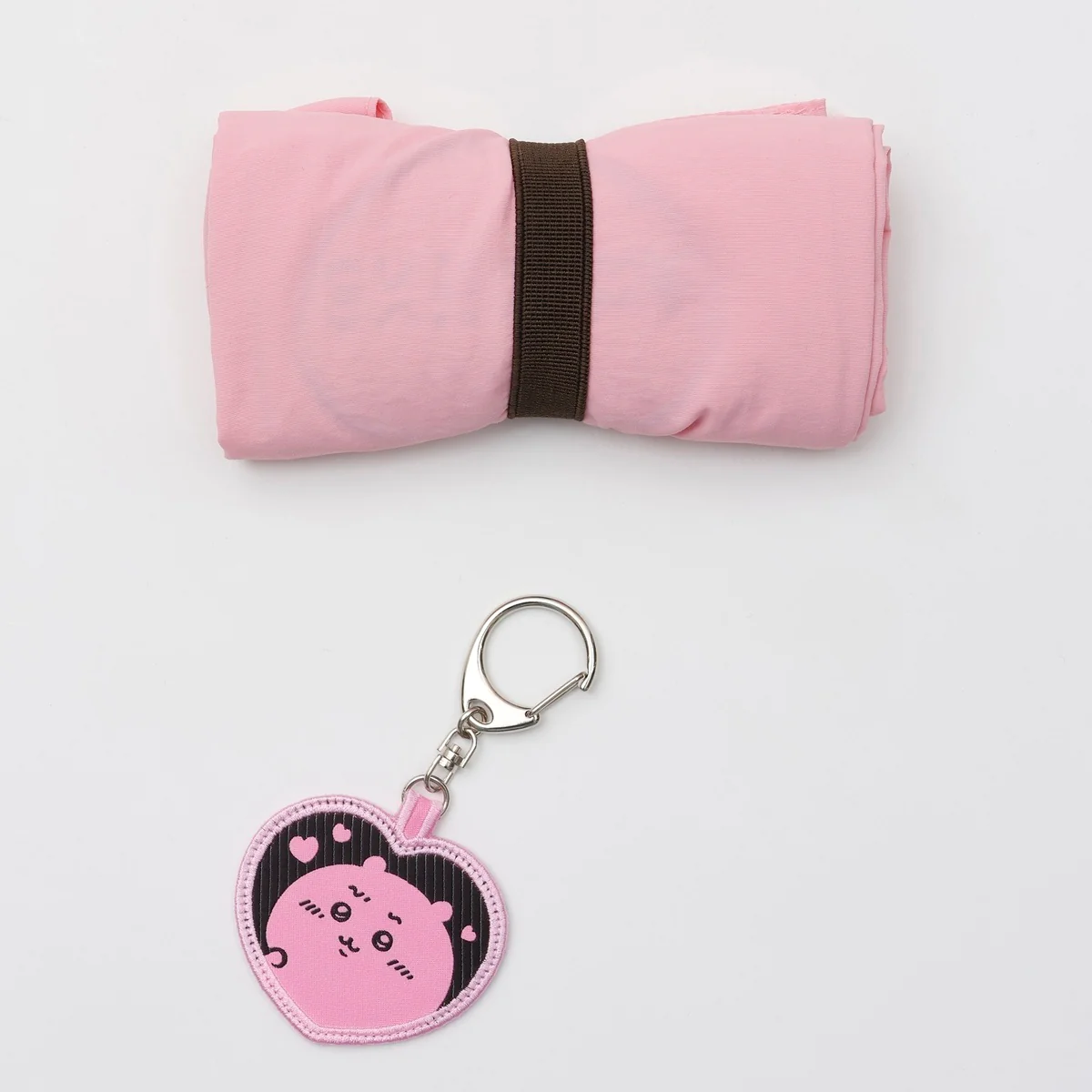 ちいかわ 刺繍トートバッグ ちいかわハート ピンク (刺繍キーホルダー付) - Image 8
