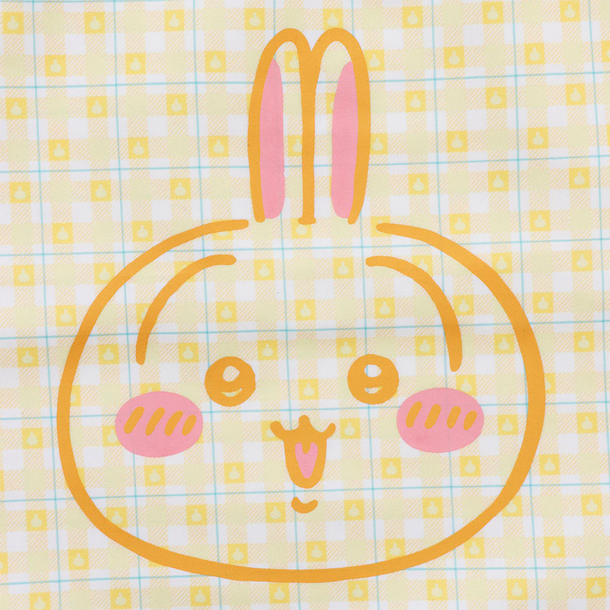 ちいかわ チェックシリーズ トートバッグ（チャーム付き）うさぎ イエロー - Image 10