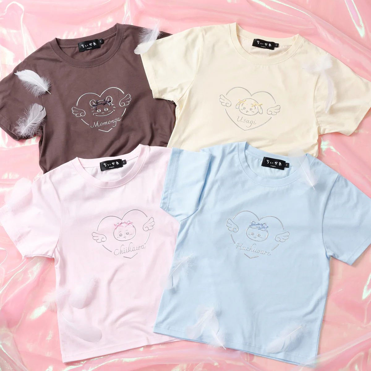 ちいかわ Go!HARAJUKU Tシャツ リボンリボン ちいかわ ピンク - Image 5