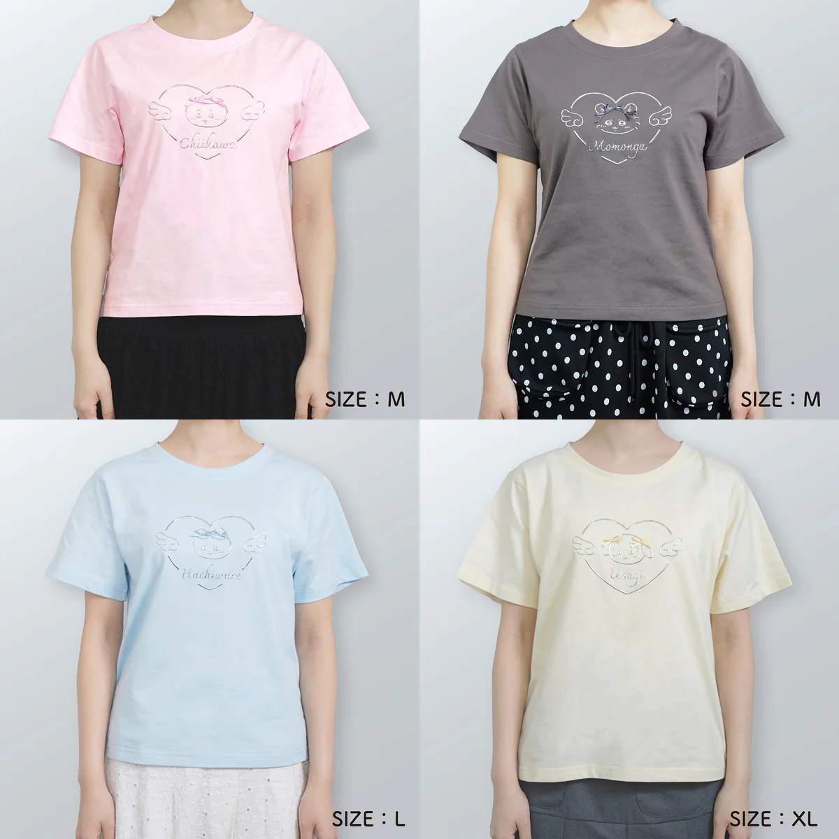 ちいかわ Go!HARAJUKU Tシャツ リボンリボン モモンガ ブラウン - Image 6