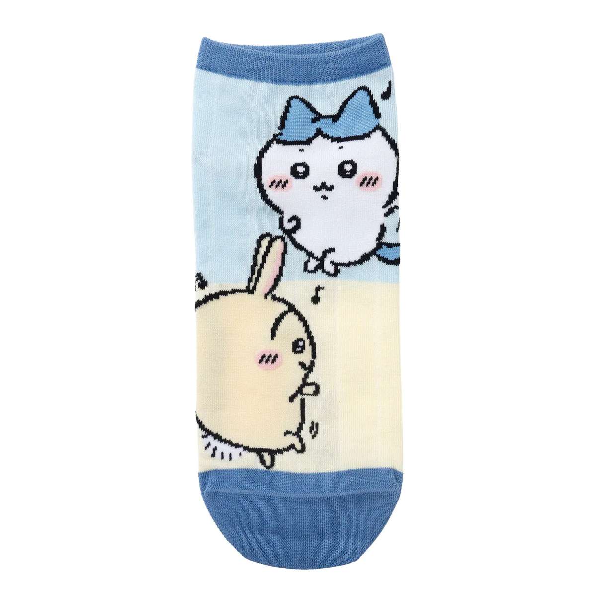 ちいかわ クルーソックス ハチワレとうさぎ サックス