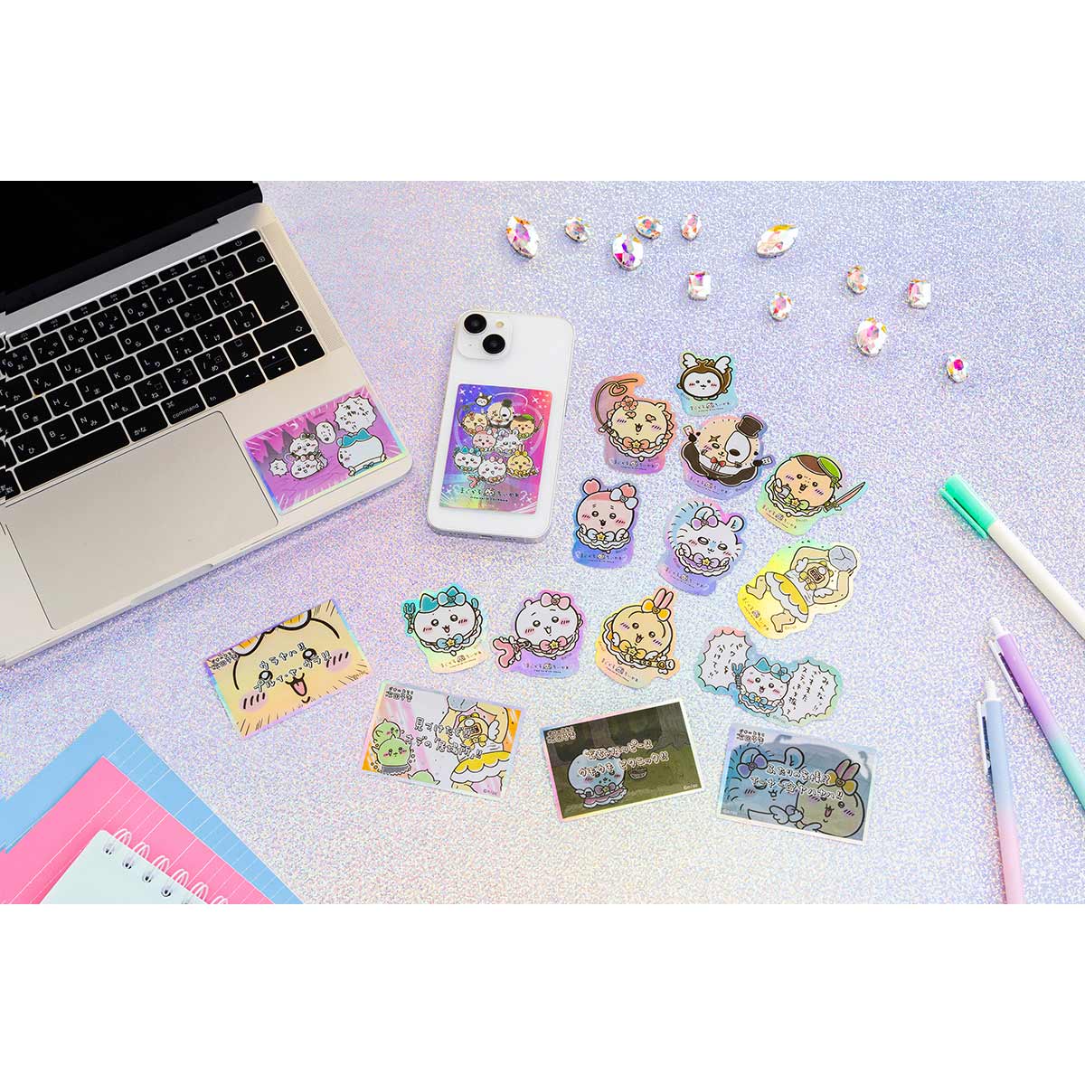 ちいかわ まじかるちいかわ スマホに貼れるサイズのホログラムステッカー（次回予告むちゃハッピー！！） - Image 2
