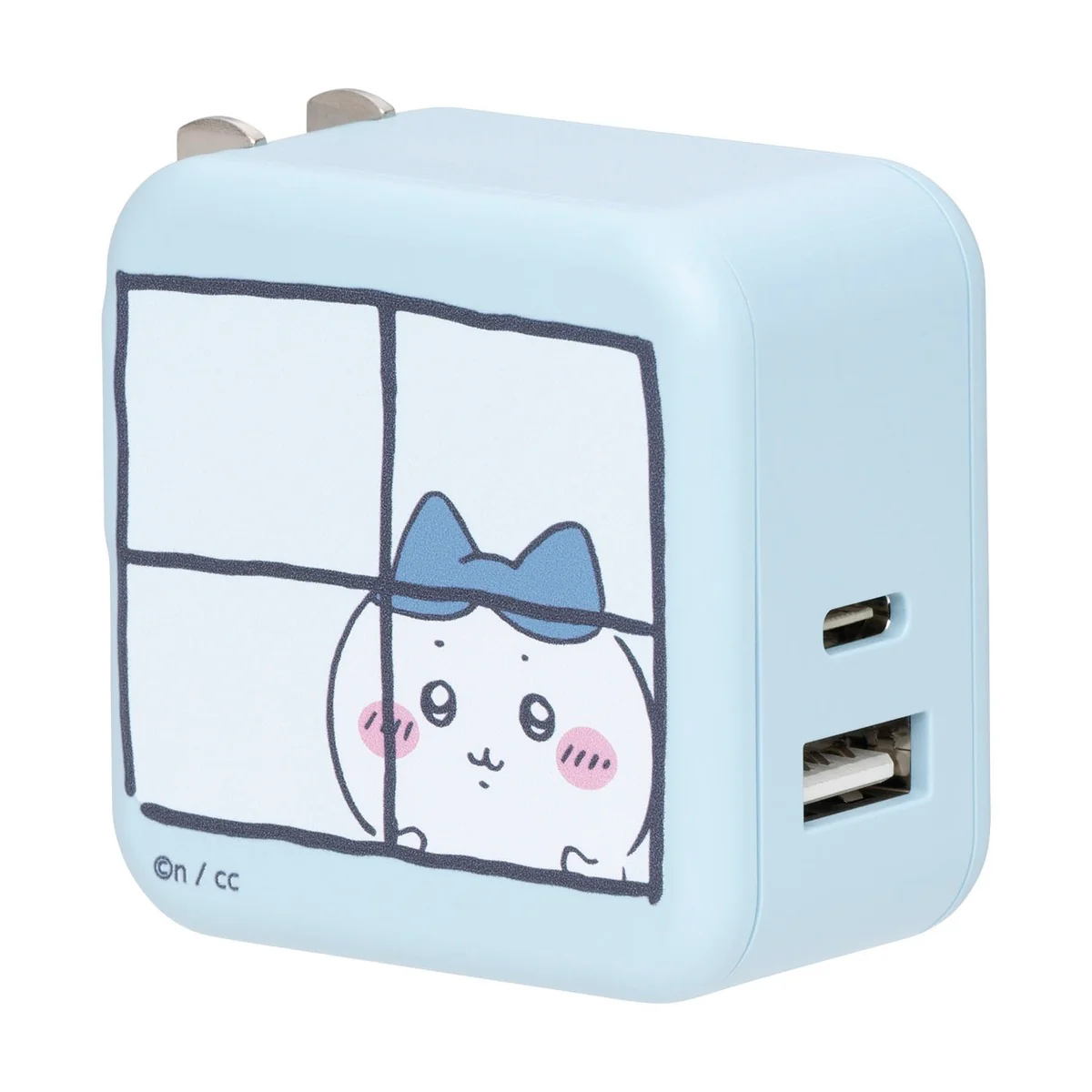 ちいかわ 2台同時充電/32W ACアダプタ（ハチワレ）