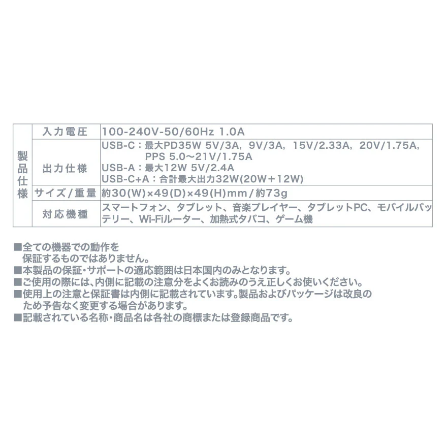 ちいかわ 2台同時充電/32W ACアダプタ（ハチワレ） - Image 7