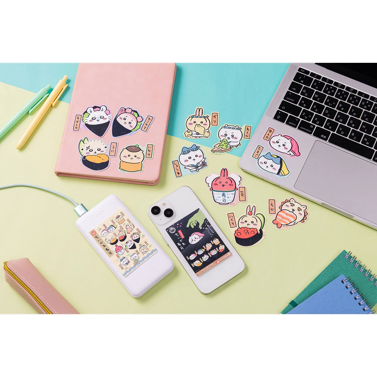 ちいかわ ちいかわ寿司 スマホに貼れるサイズのステッカー(くりまんじゅう いなり) - Image 2
