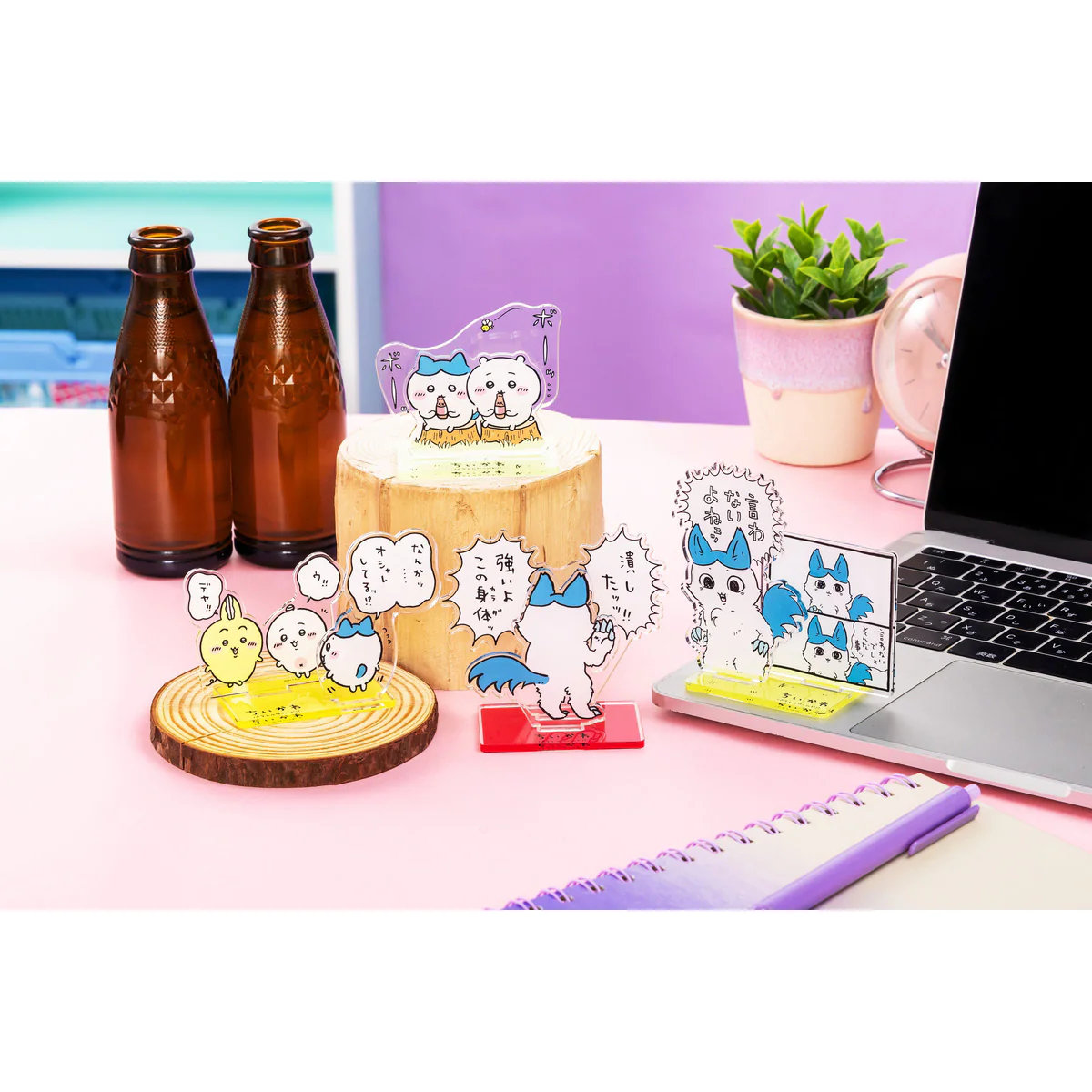 ちいかわ パラレルワールド！？ レイヤーアクリルスタンド（強いよこの身体ッ） - Image 2